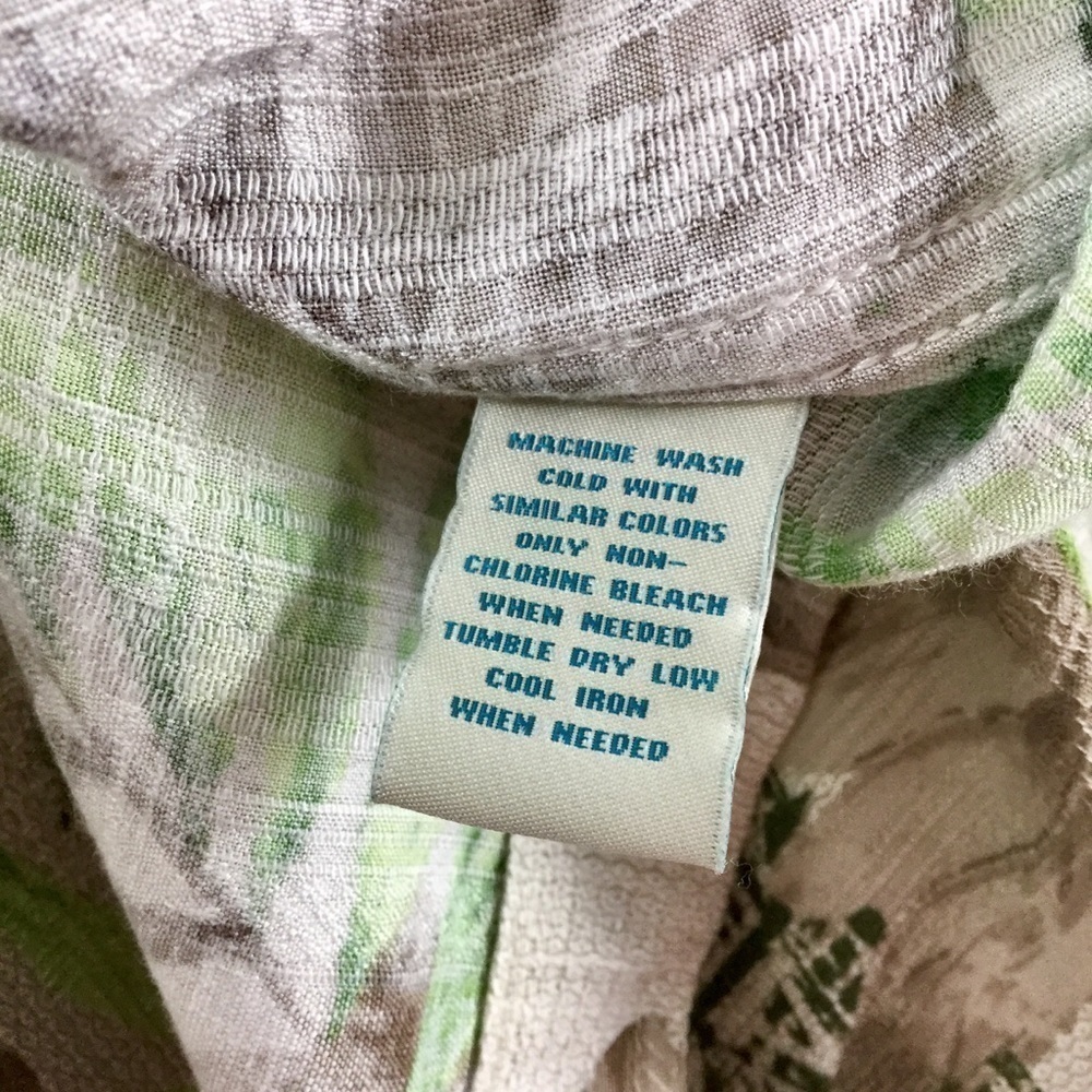 Caribbean Tropical Print Island Style Camp Shirt Size 3XT - Picture 7 of 10